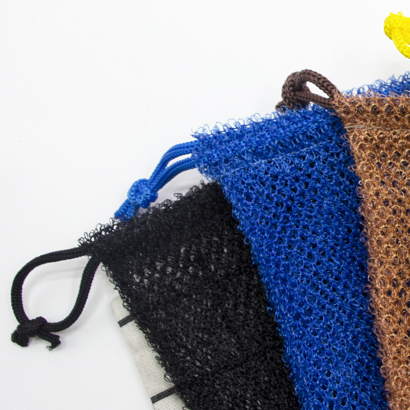 African Mesh Exfoliating Handmade Bubble Mesh Soap Bag Soap Storage Special Mesh Bath Scrubbing and Stain Removal One Bag Dual Use