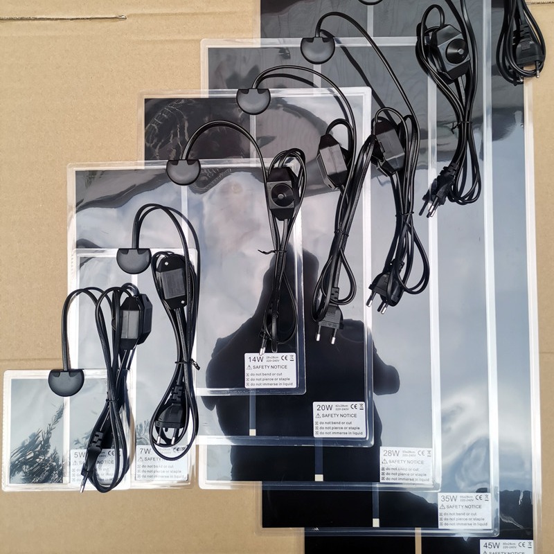 Factory spot reptile pet heating pad heating pad heating sheet with temperature switch pet pad heating National European head