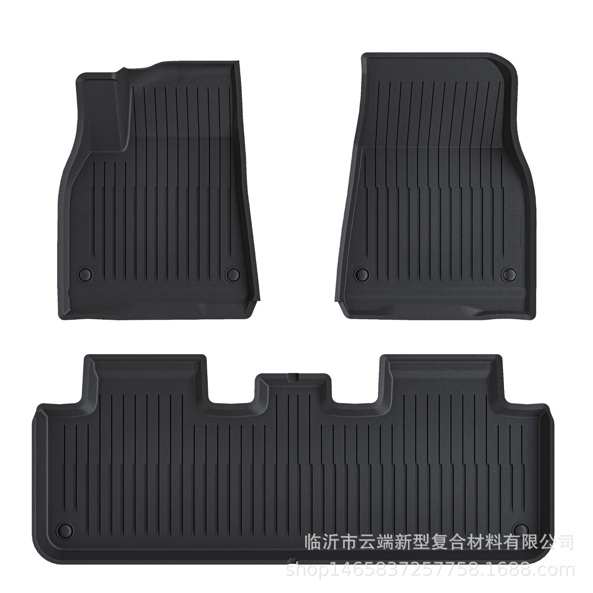 Suitable for Tesla Model 3/Y foot mat front trunk mat new TPE injection molding 3D all-weather material