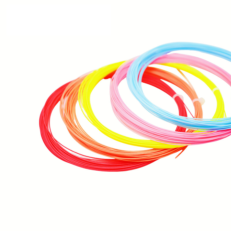 Manufacturer's Colorful Badminton Racket String Nylon String High Elastic Racket String Resistant to Shock Absorption and Not Tiring Badminton Racket String