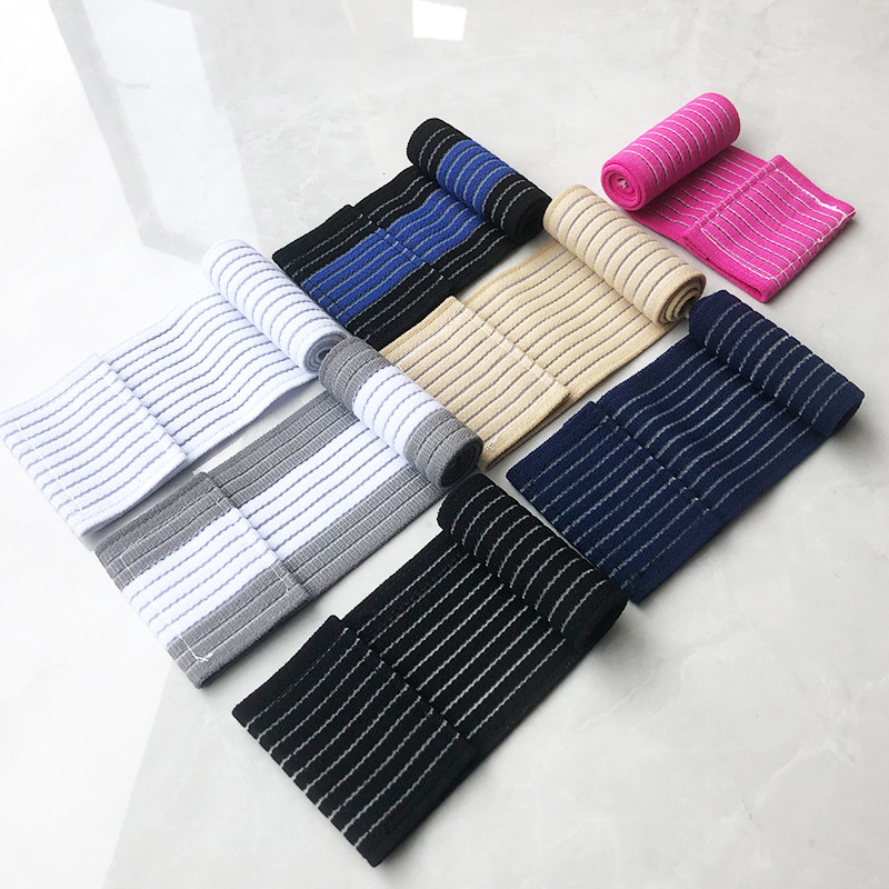 Cross-border Explosions Fitness Sports Wrist Waist Elastic Compression Wrist Fixed Strap Anti-sprain Bandage Protector Combination