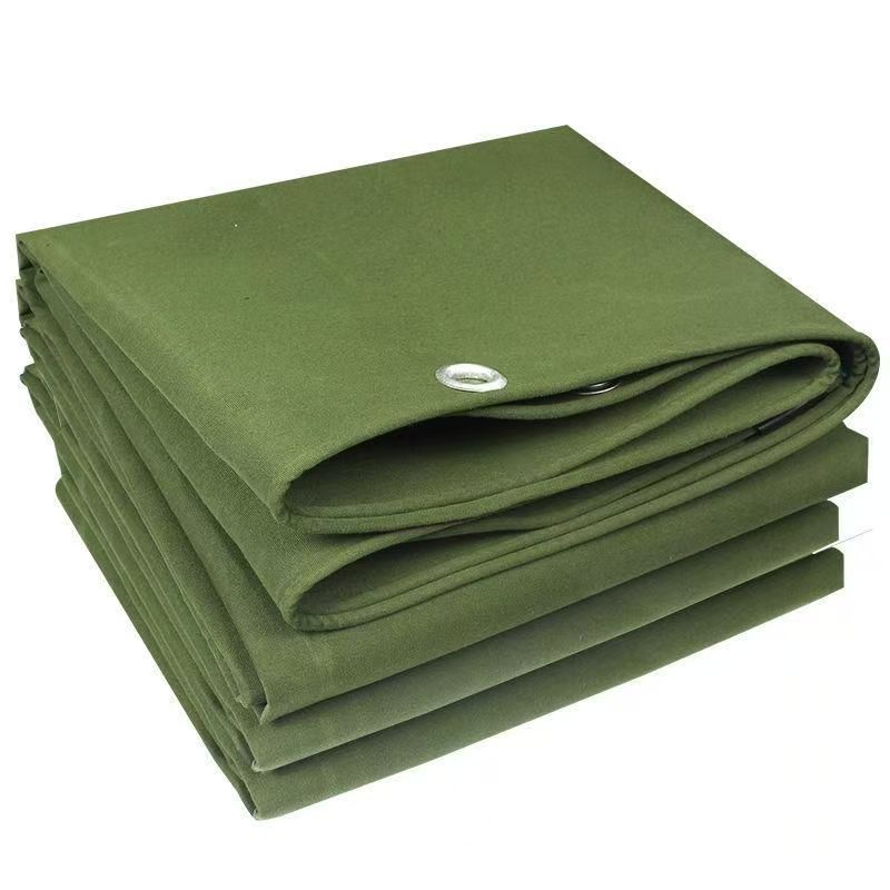 Rainproof Cloth, Waterproof and Sun-Resistant Tarpaulin, Double Green Truck Tarpaulin, Oilcloth, Rain Shelter, Wear-Resistant Silicone Old Canvas Sunshade Cloth