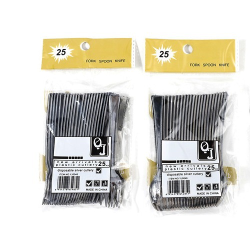 Disposable electroplated plastic mini coffee colorful ice cream fork spoon