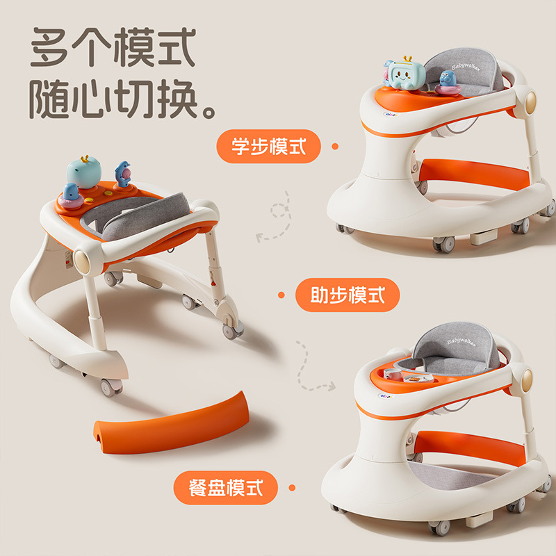 Baby Walker Anti-O-Leg Stroller 6 Months and One Year Old Baby Stroller Anti-Rollover Kidsren's Walker Multi-Function