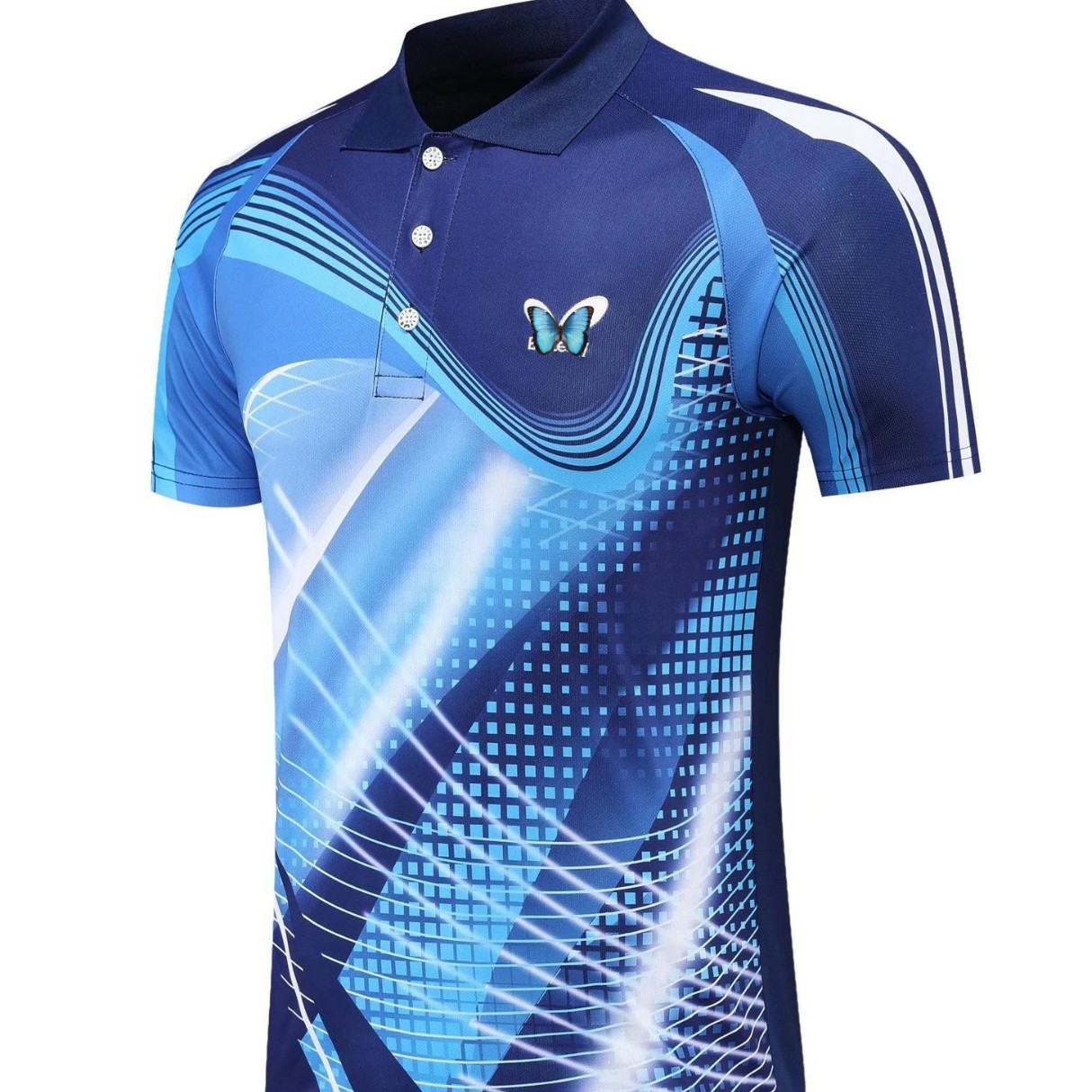 Wholesale New Table Tennis Uniforms Short-Sleeved Tops for Men and Women Sportswear Children's Quick-Drying Training Clothes Competition Team Uniforms with Printing