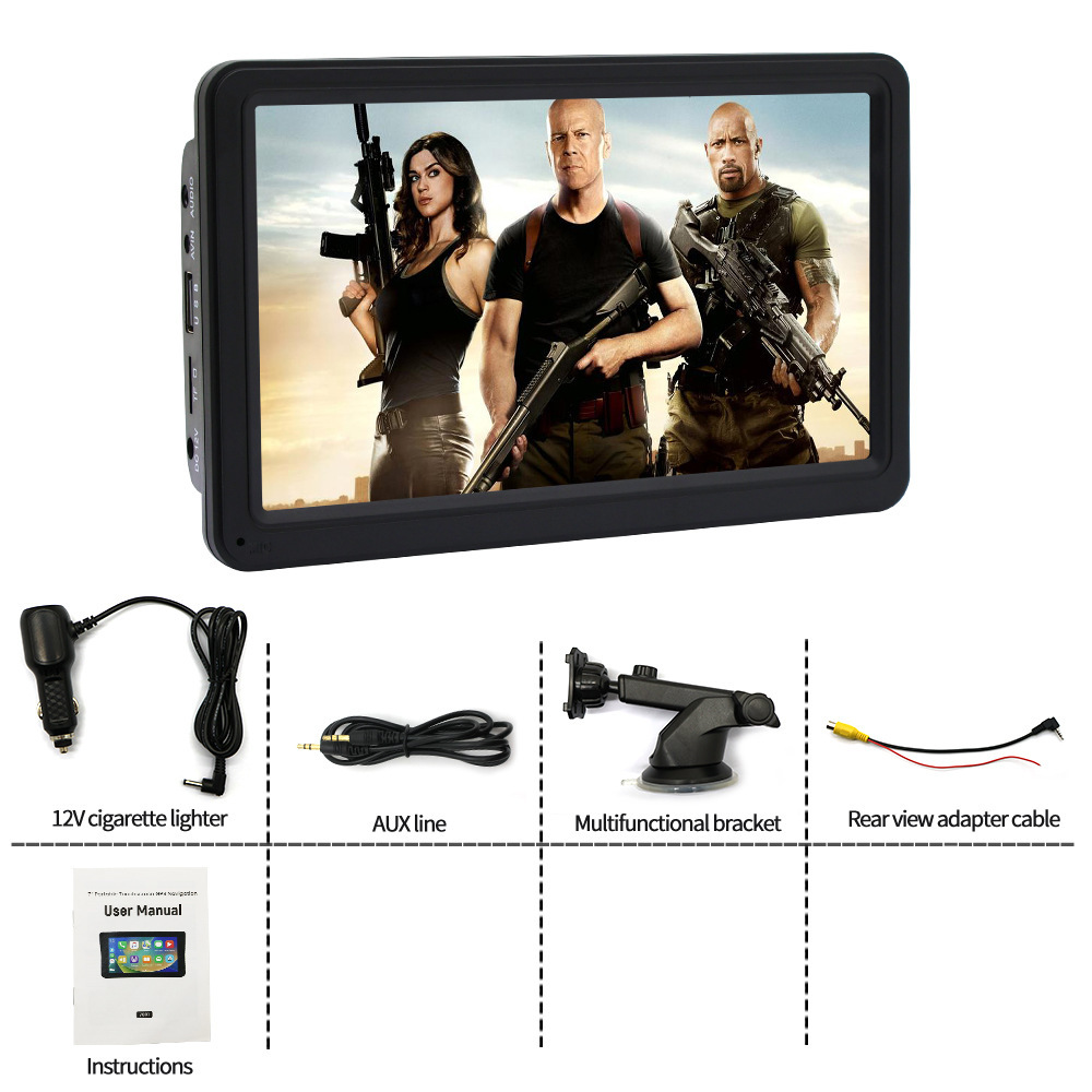 New Android Auto wireless Carplay car navigator 7 inch PND portable MP5 player