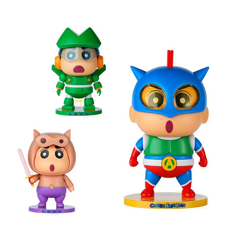 Crayon Shin-Chan Doll Ornaments Blind Box Assembly Series Dynamic Children's Toys Internet Celebrity Hot Style Doll Doll Hand-Made