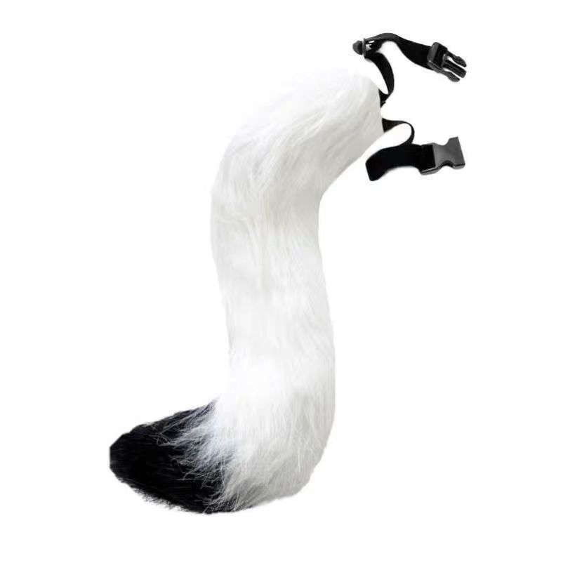 Fox Tail Cosplay Cat Girl Plush Accessories Halloween Japanese Handmade Cat Tail Cos Party Props