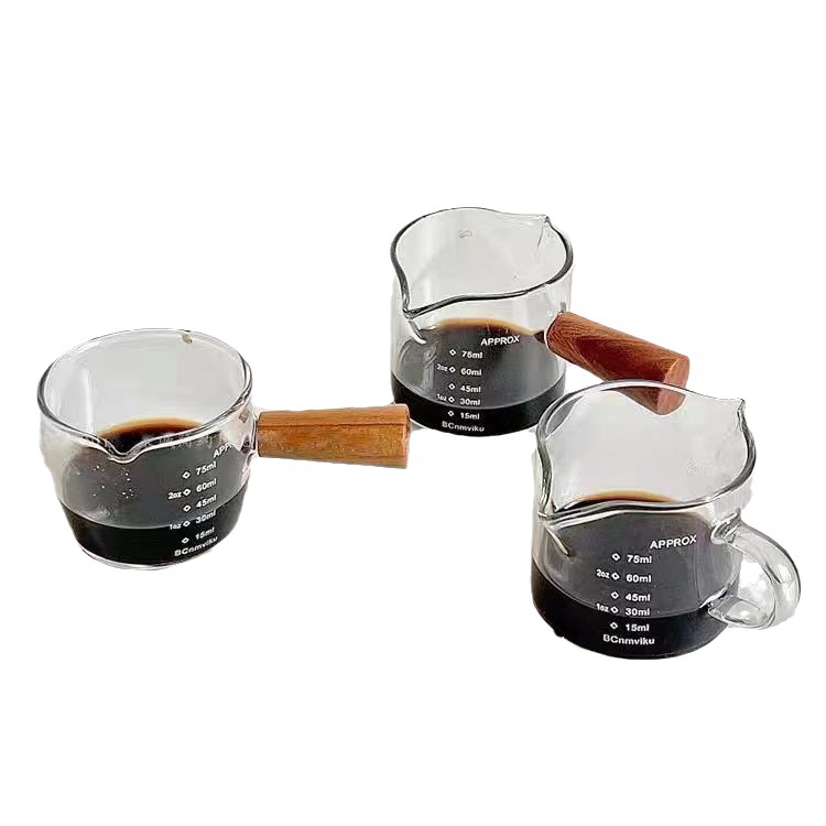 Japanese milk glass small Milk Cup espresso Mini Milk Jar latte cup double mouth small Milk Cup coffee shop utensils