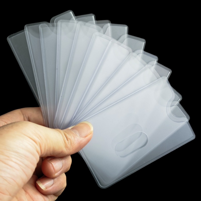 Manufacturers make double-sided transparent hard shell PVC card set bank card set ID card protective cover ultra-thin and convenient anti-magnetic