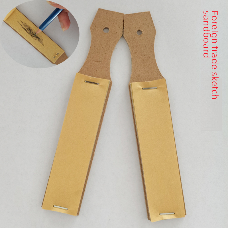 Wholesale Sketch Pencil Sandboard Painting Pencil Polished Tip Sandpaper Pink Paper Polished Tip Sandboard