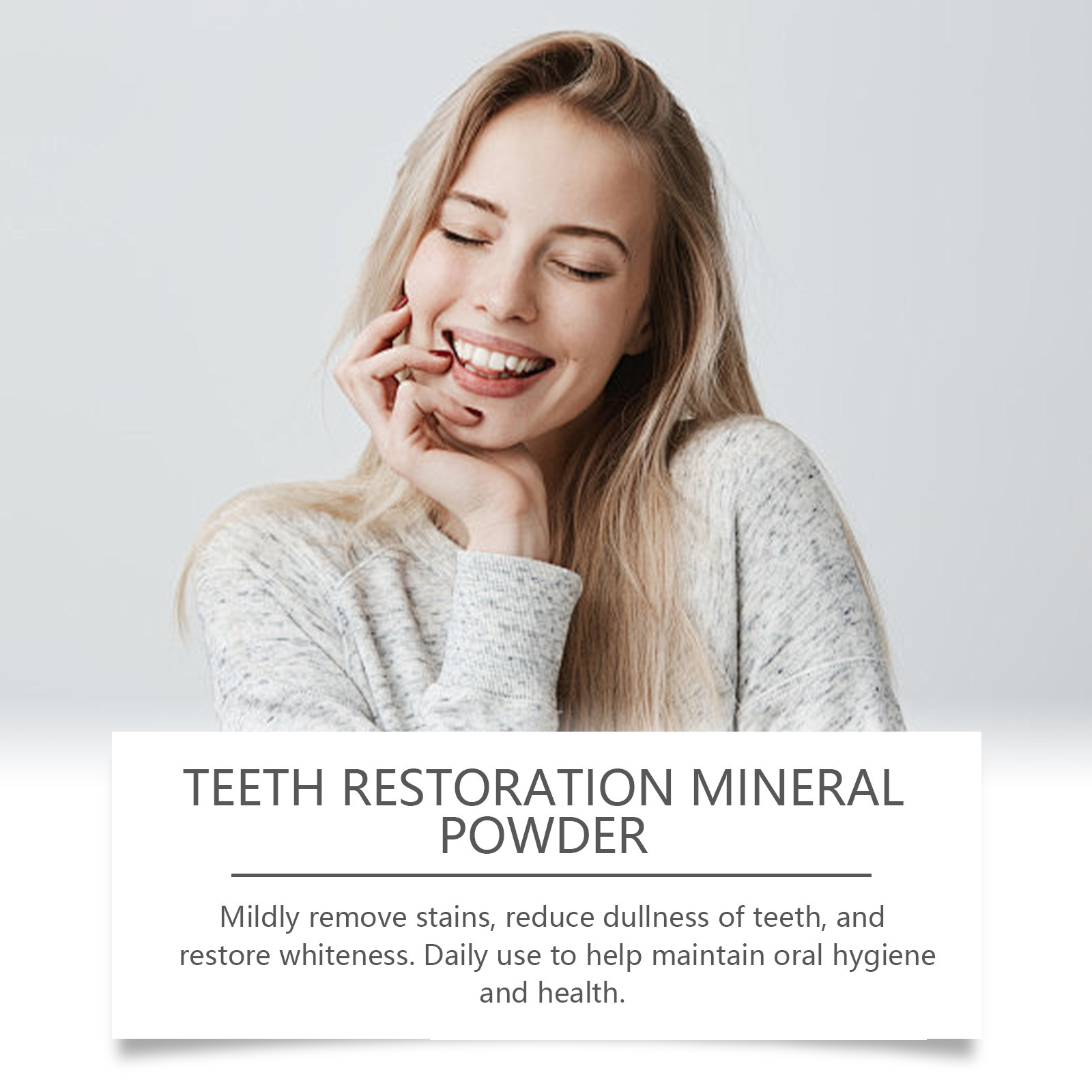 Purple tooth powder mild cleaning tooth yellow tartar odor fresh breath clean and refreshing daily care tooth cleaning powder