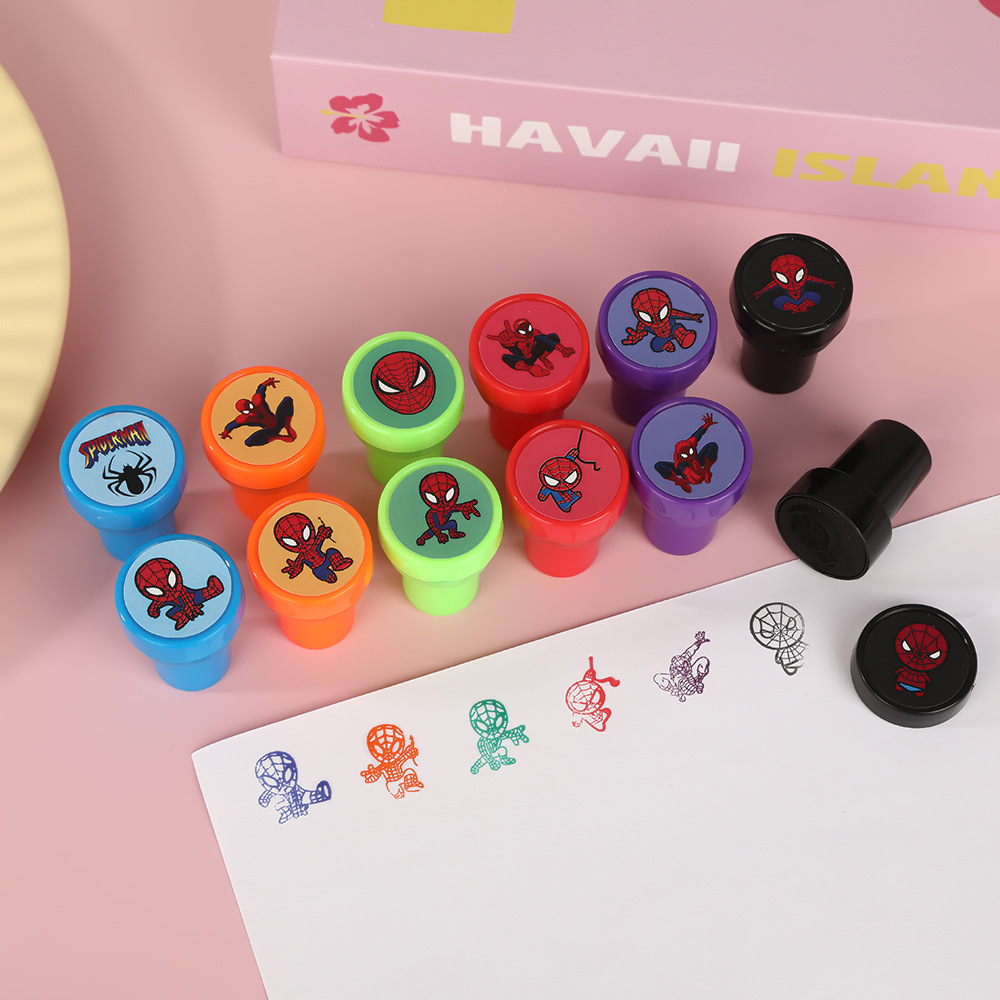 Детская игрушка печать с мультяшным Человеком-пауком для награды учителя в детском саду Marvel