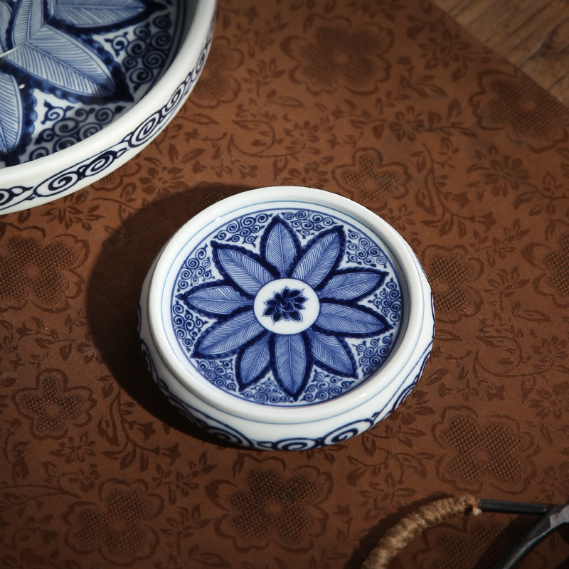 Ретро керамическая подставка из Цзиндэчжэнь, стильные аксессуары для чайной церемонии