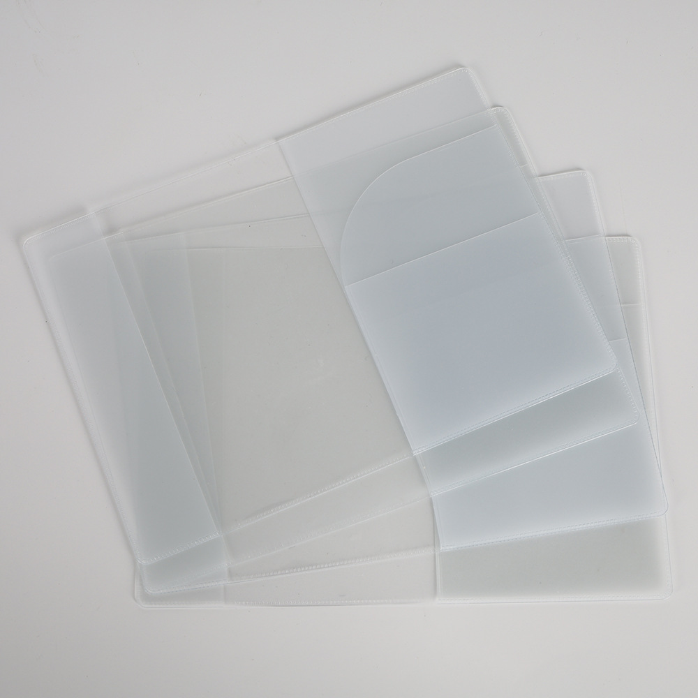 Factory spot pvc thick multi-card transparent frosted passport protective cover Korean passport holder certificate dust cover