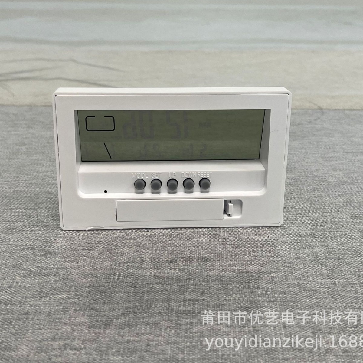 Lcd Hd Digital Display Large Screen Weather Forecast Temperature and Humidity Alarm Clock Temperature and Humidity Meter Perpetual Calendar Digital Clock