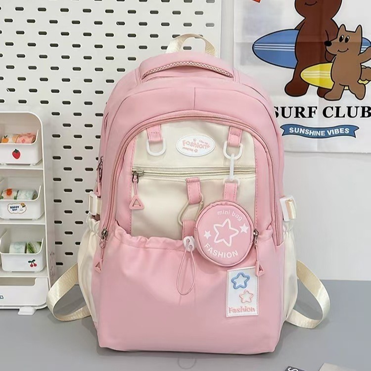 Two-Piece Backpack Set for Men and Women, Urban Simple and Lightweight, Large-Capacity Student School Bag, Backpack Wholesale Trend