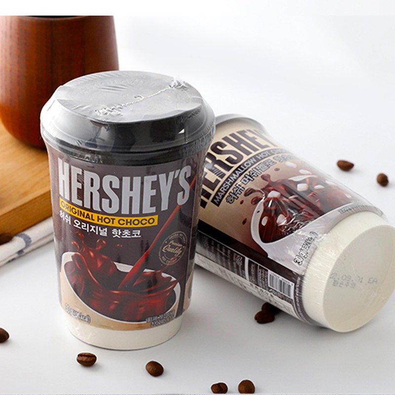 South Korea Imported Snack hershey's Classic Original Instant Cocoa Chocolate Brewed Hot Drink 5 Cups