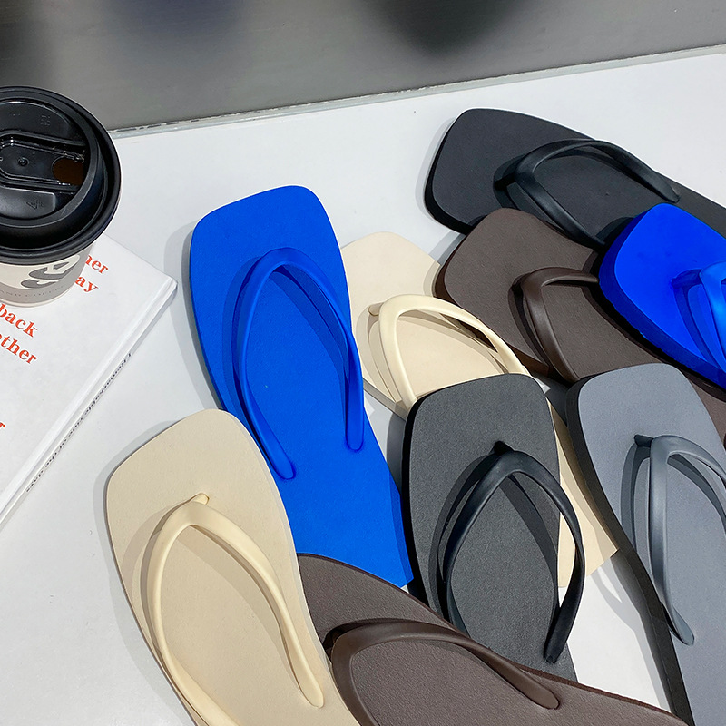 Japanese-Style Women's Summer Breathable Versatile Non-Slip Wear-Resistant Flip-Flops Beach Sandals Wholesale Lightweight Breathable