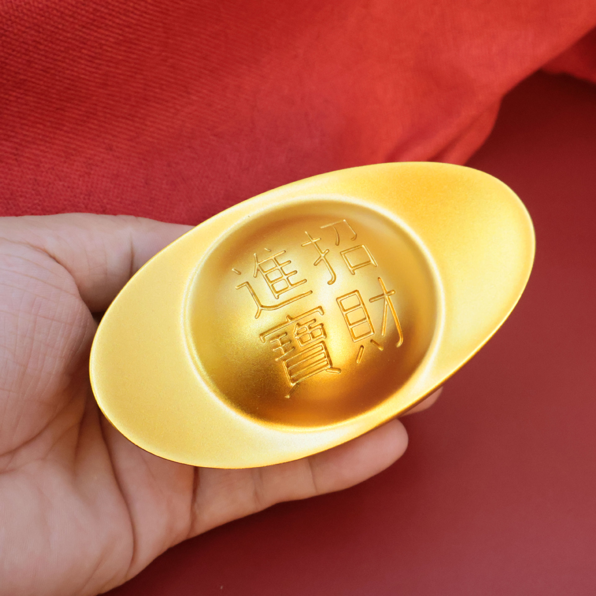 Латунные слитки, украшения для привлечения богатства, имитация золотых слитков и золотых баров, домашний декор для бога богатства, антикварный стиль