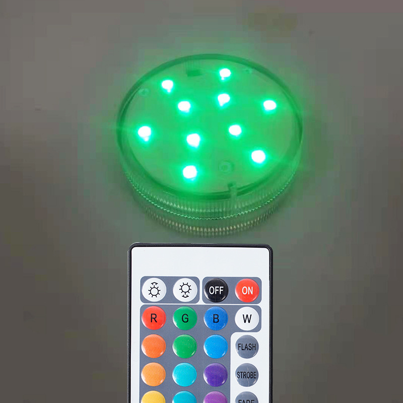 Wholesale Led Diving Remote-Controlled Aquarium Led Multicolor Floodlight Led Diving Light Vase Light Changing Led Floodlight