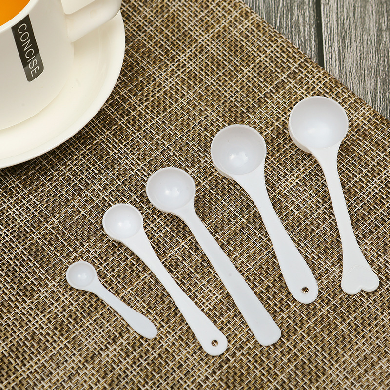 Plastic Measuring Spoon 1g 2g 3g 5g 10g Milk Powder Spoon Panax Notoginseng Powder Kitchen Baking Pp Small Pp Material Quality Spoon