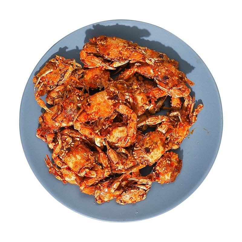 Spicy Crab Ready-to-eat Small Crab 500g Seafood Spicy Crispy Crab Snacks Qingdao Specialty Snack Food