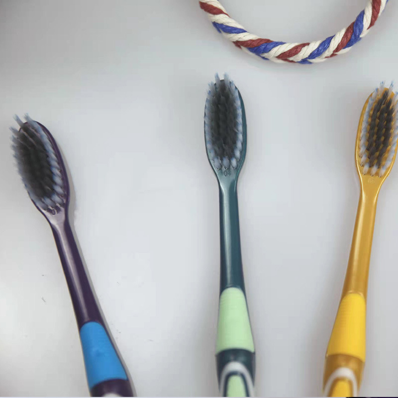 Soft Bristles Toothbrush Adult Toothbrush Bamboo Charcoal Toothbrush Individually Packaged Factory Wholesale