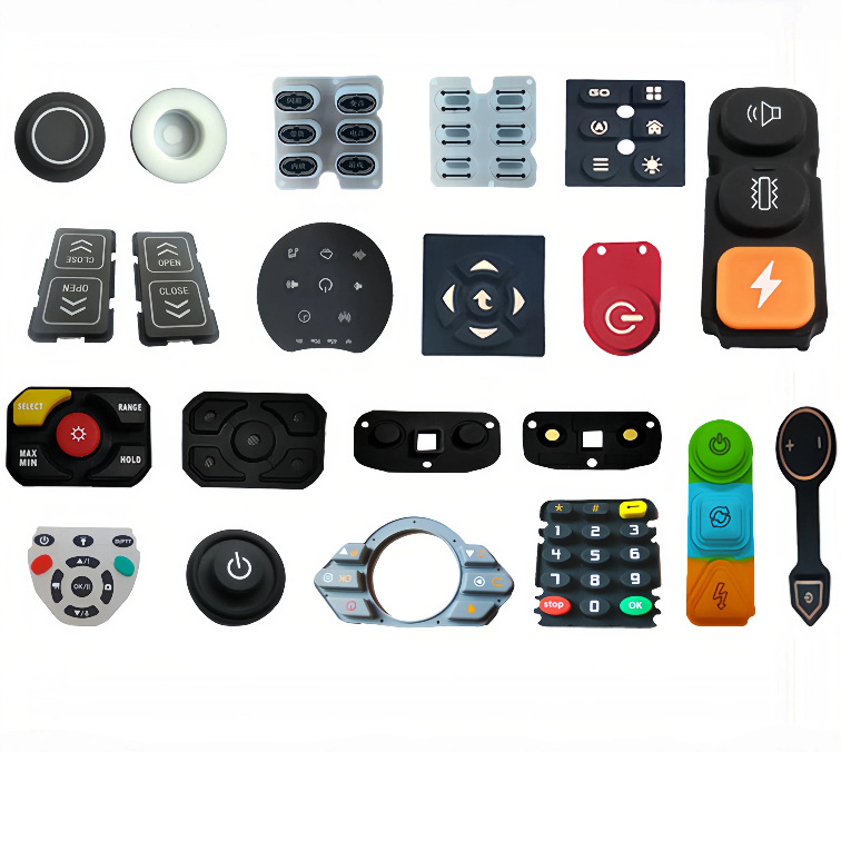 Manufacturer Customized Silicone Button Toy Silicone Button Waterproof Calculator Silicone Button Remote Control Button