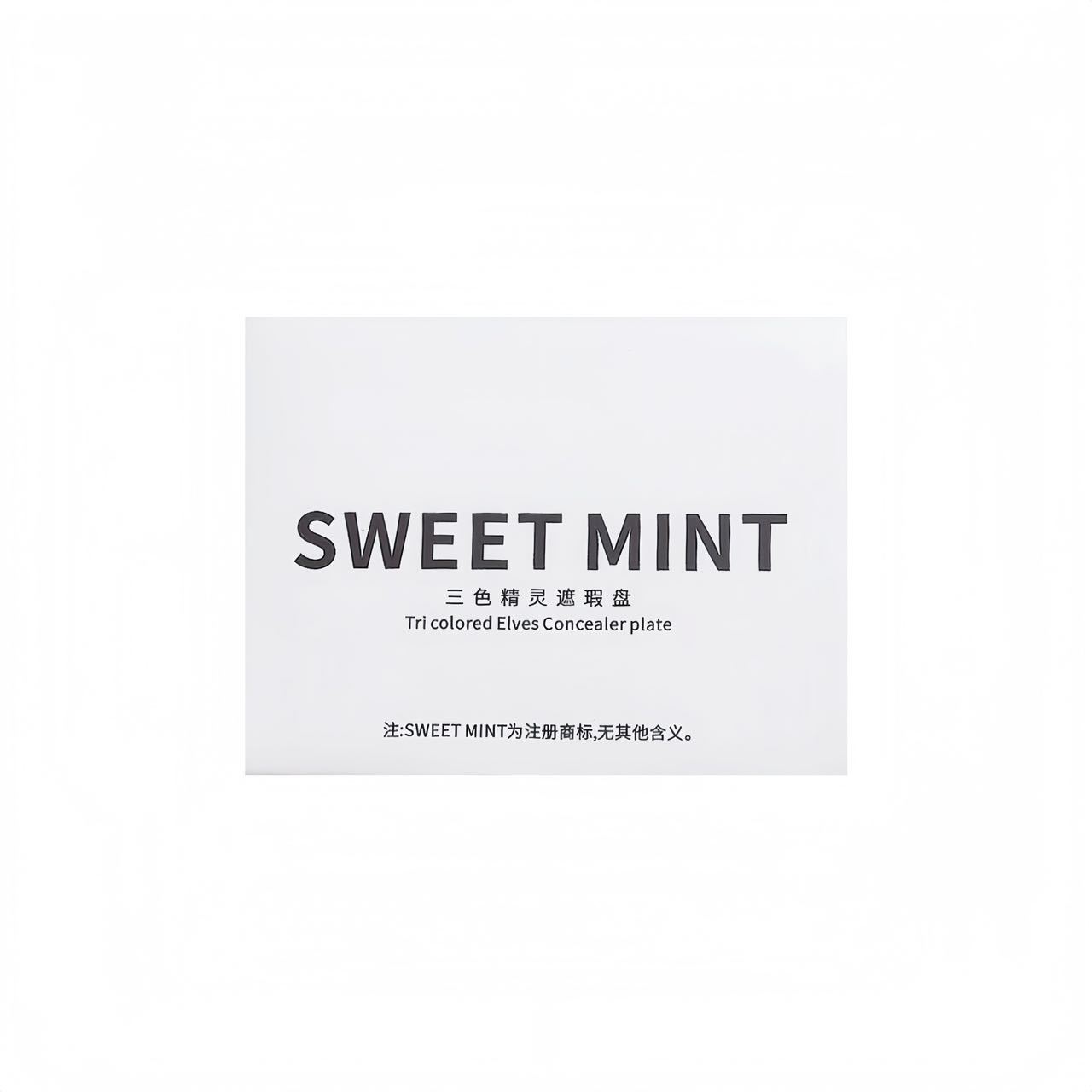 Sweetmint Three-Color Elf Concealer Palette Covers Dark Circles and Nasolabial Folds, Highlights and Brightens All-In-One Concealer Palette