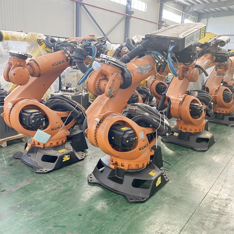 Used KUKA KUKA robot 180KG handling palletizing and loading KR180 R2900 industrial mechanical arm