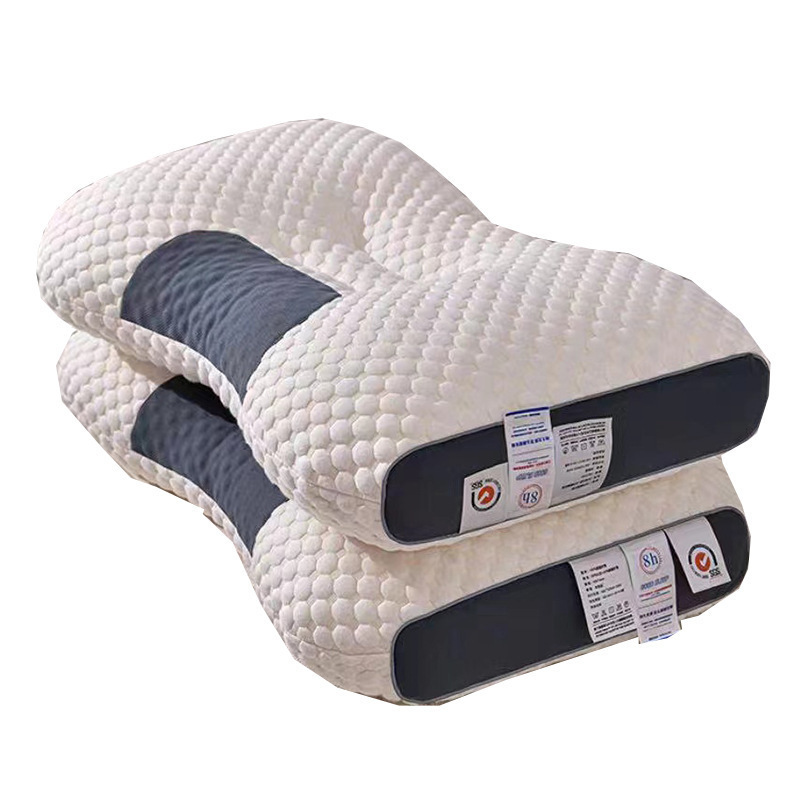 Cross-Border Dropshipping Manufacturer Direct Sales Spa Massage Pillow Neck Pillow Home Dormitory Hotel Adult Knitted Cotton Pillow Core