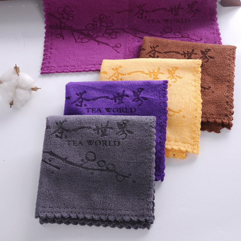 Kung Fu Tea Towel, Absorbent Thickened Tea Set Towel, Tea Table Cloth, Zen Style Lint-Free Square Towel, Tea Ceremony Cloth