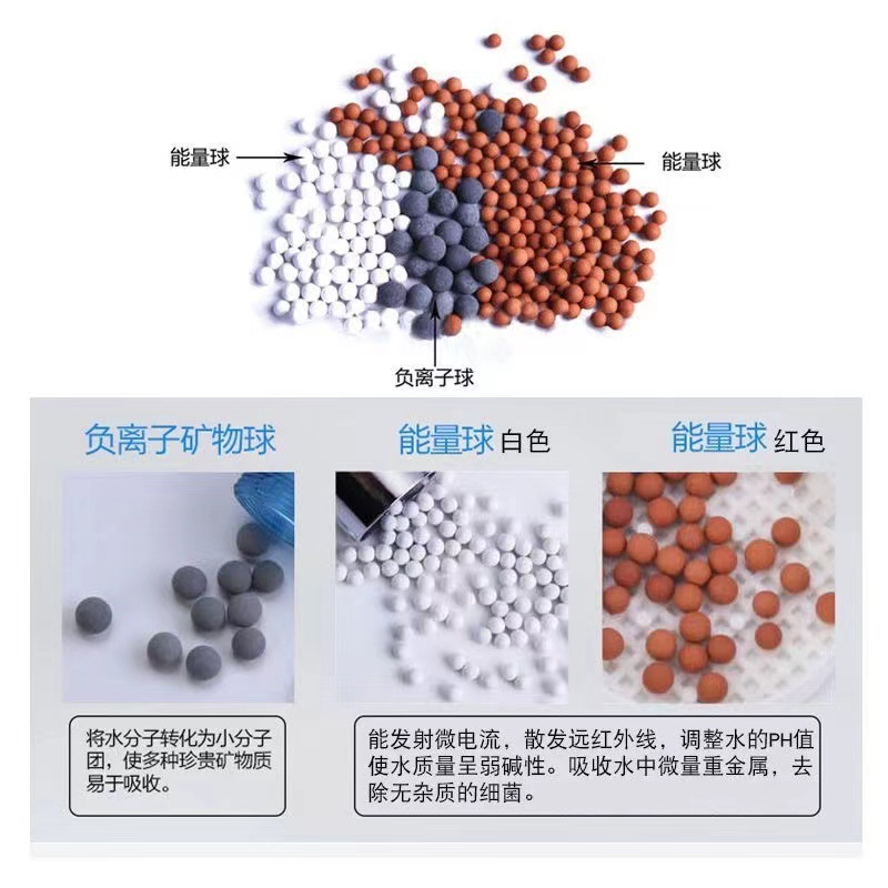 Filled Mixed Color Ceramic Ball Gardening Paving Medical Stone Ball Cushion Filled Electrical Stone Ball White Negative Ion Ball