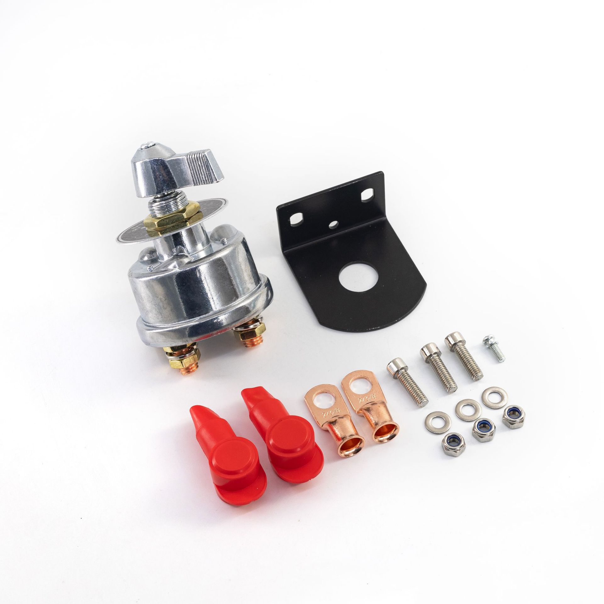 Cross-border hot sale 12V-48V battery disconnect switch with side column mounting bracket 200A high current battery switch