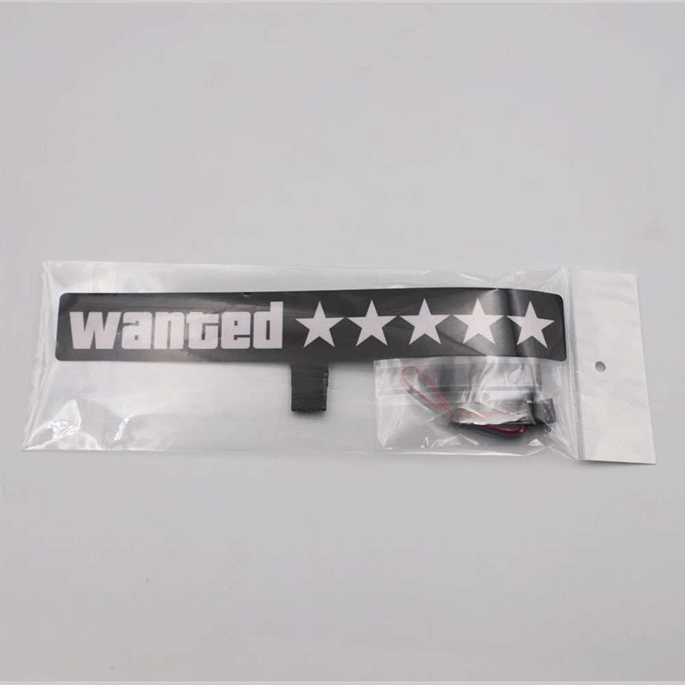 Factory direct led light car stickers wanted star el cold light car stickers car window glowing decoration