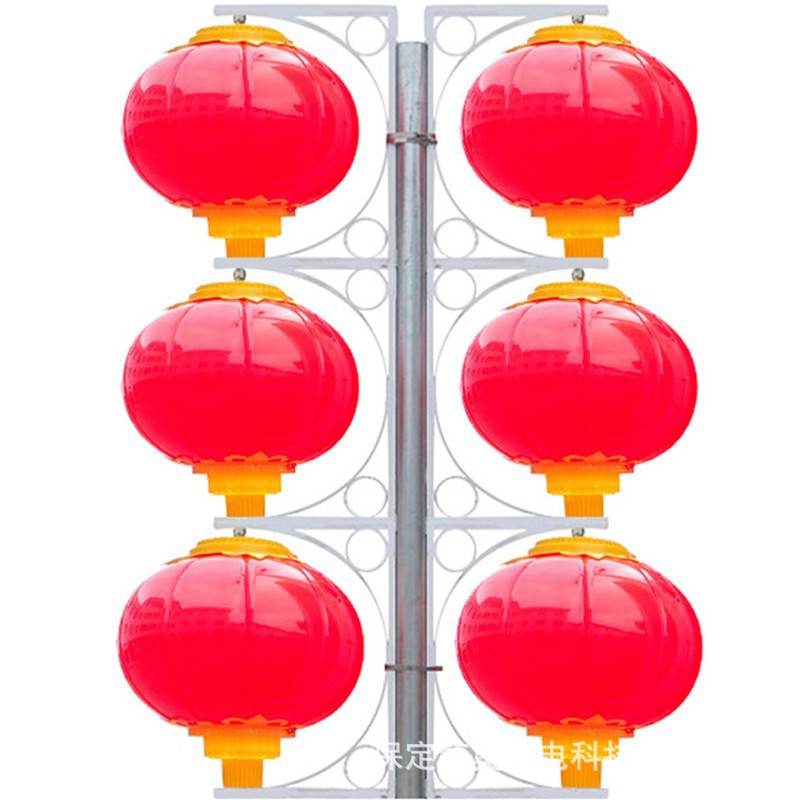 Solar Chinese Knot Park Municipal Lighting Road 1.2m Street Lamp Outdoor Project Led Pendant Luminous Lantern