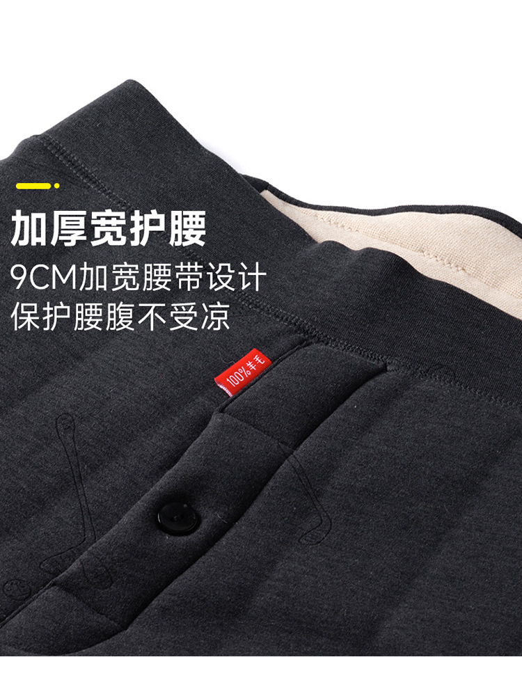 Middle-Aged and Elderly Men's Thermal Intimates Set, Dad's Winter Clothing, Velvet Cardigan, Cotton Coat, Grandpa's Winter Thickeneded Clothing