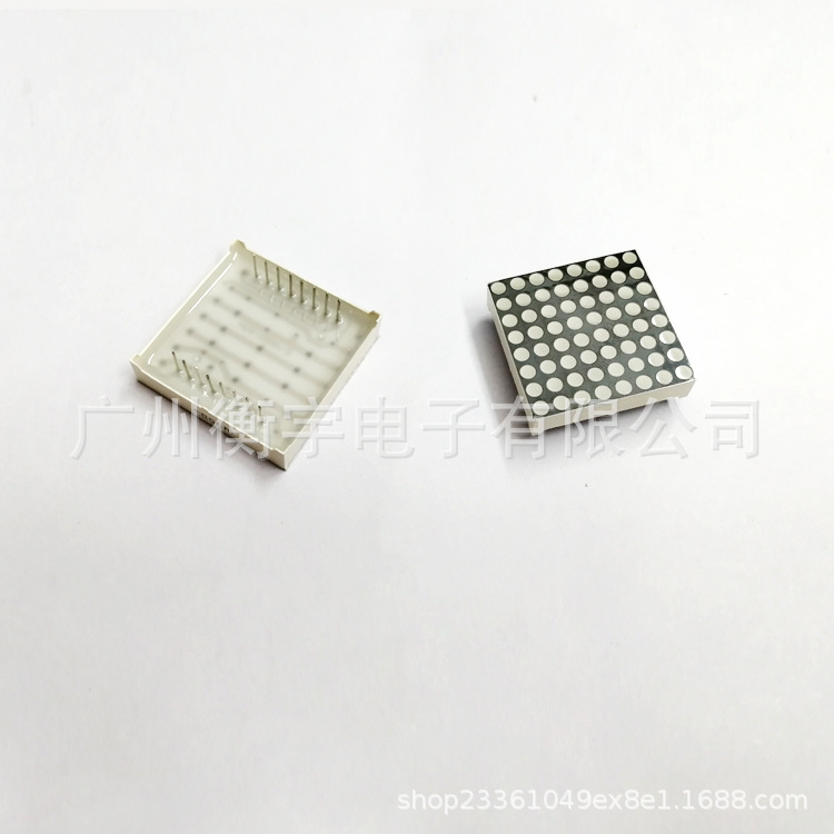 Ф 3mm 8*8 dot matrix 1088BGG green light highlight Ф 3mm 8 * 8led dot matrix green light square