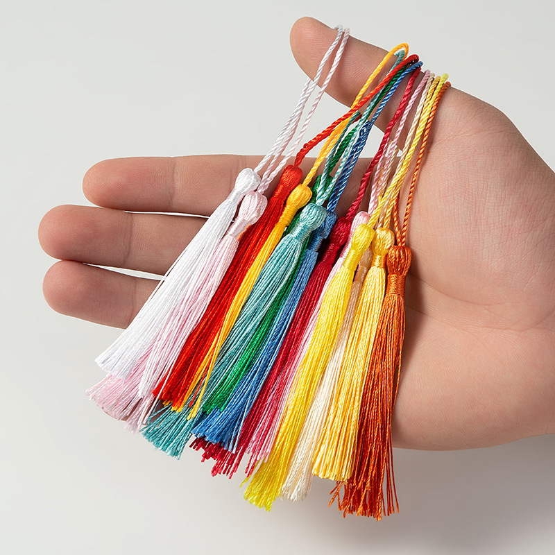 Chinese Knot Tassel Fan Small Tassel Hanging Tassel Pillow Hanging Ball Bookmark Hair Accessories Lantern Festive Tassel Accessories