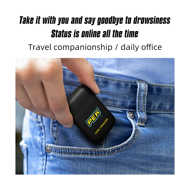 PEK Double-head Flip Nose Wind Oil Essence Anti-motion Sickness Driving Sleepy Nose Suction Cooling Oil Refresher and Refresher Cross-border