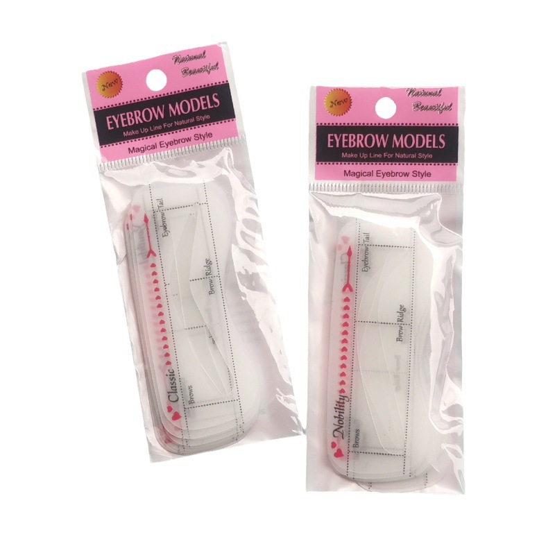 Cross-Border Best-Selling 12 Conjoined Eyebrow Cards That Can Be Worn with Lazy Eyebrow Cards, Beauty Tools, Eyebrow Thrush Auxiliary Artifacts for Beginners