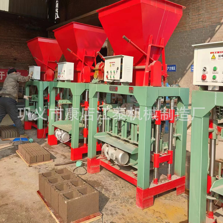 Small African Semi Automatic Cement Paving Brick Brick Making Machine Production Line Tajikistan Concrete Hollow Brick Machine