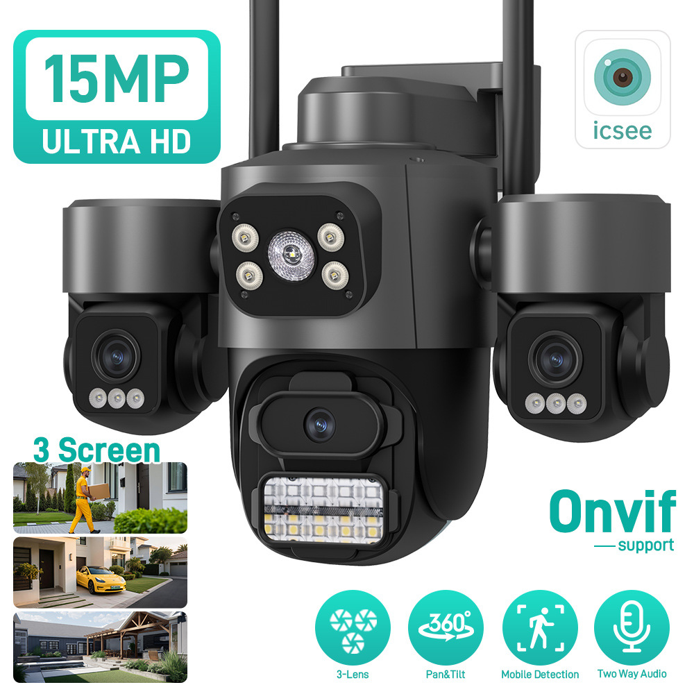 Производитель: уличная камера с высоким разрешением и тремя экранами для дома с Wi-Fi