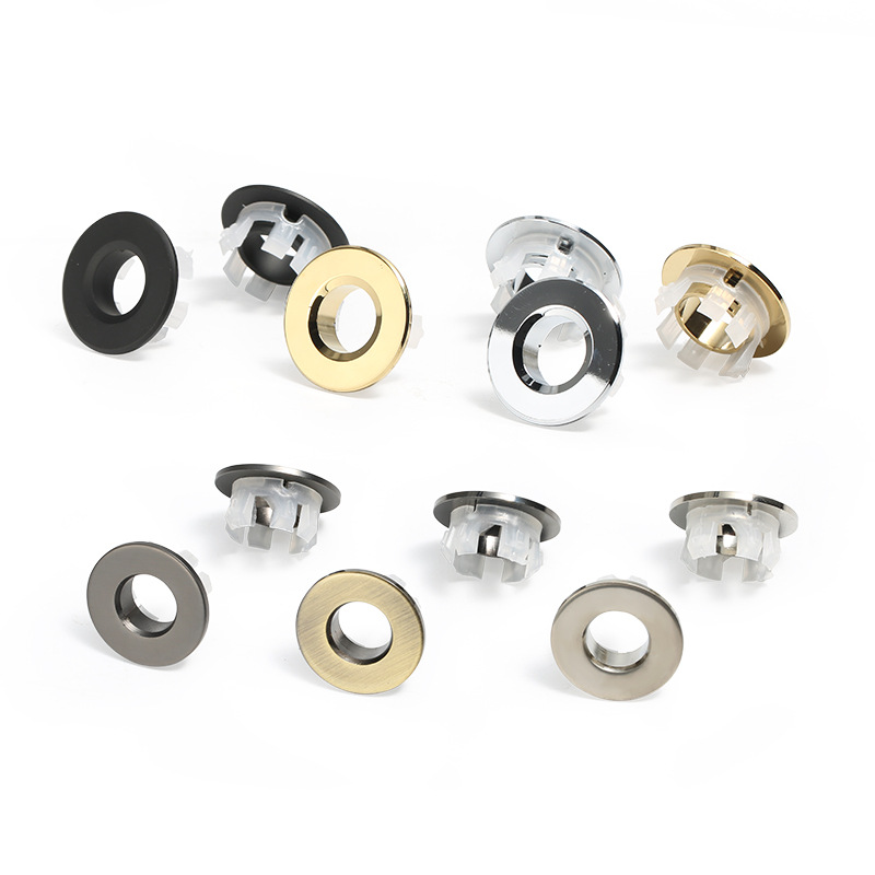 All copper basin overflow hole decorative cover table basin washbasin drain outlet ceramic wash basin decorative ring fashion