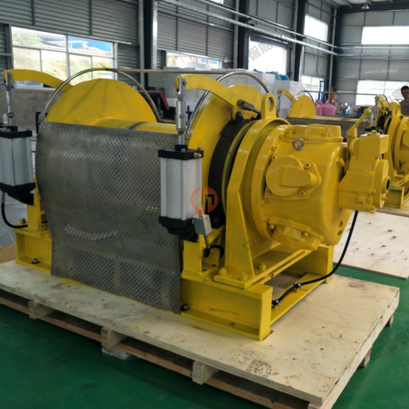 Infinitely Adjustable Speed Mining Pneumatic Winch, Spot Medium and Heavy Intelligent 2-Ton Single Drum Hand-Operated Pneumatic Winch