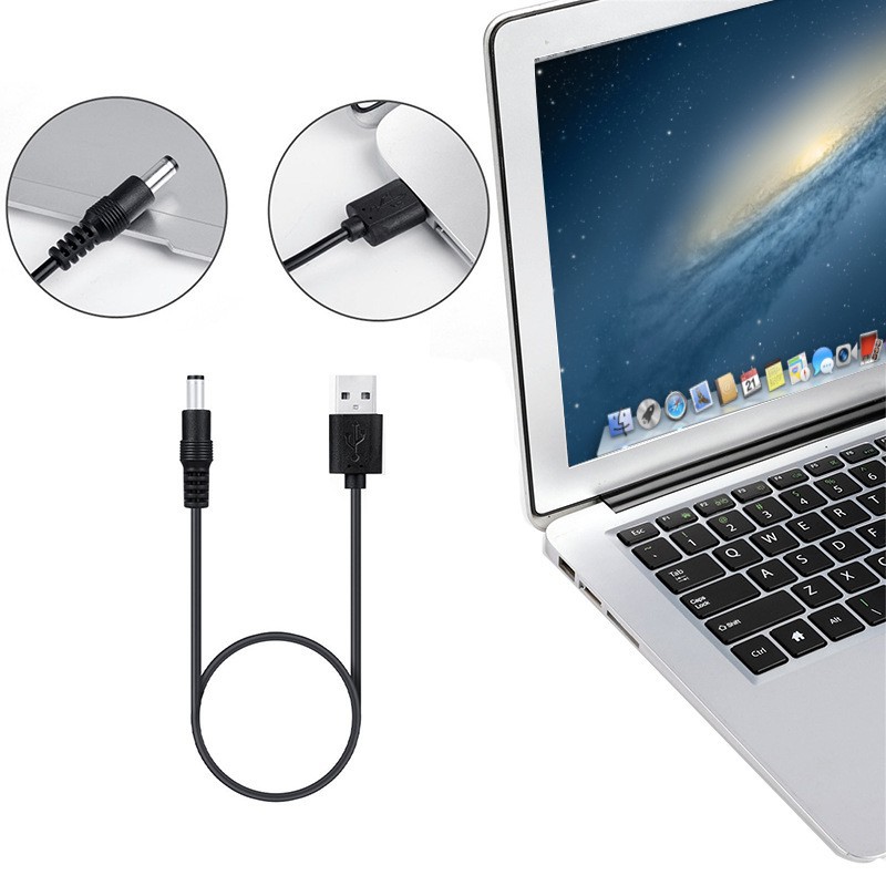 Cross-border 5.5*2.1 base to notebook 13 DC adapter USB power cord charging wire 14 suit