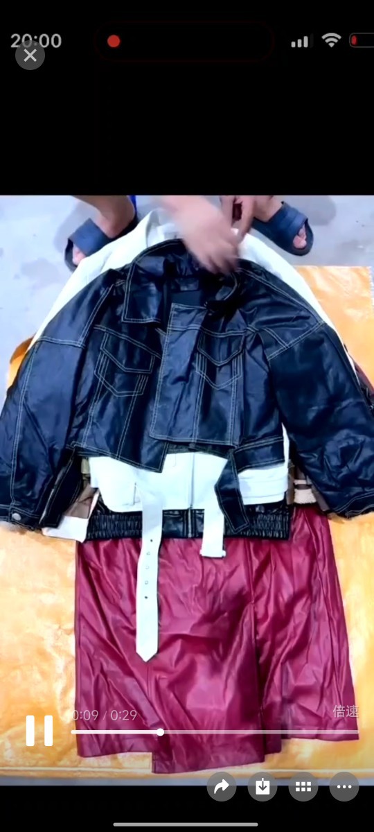 Second-Hand Clothes Old Export to Africa and Southeast Asia Live Supply Selection American Versatile Thin Lapel Jacket