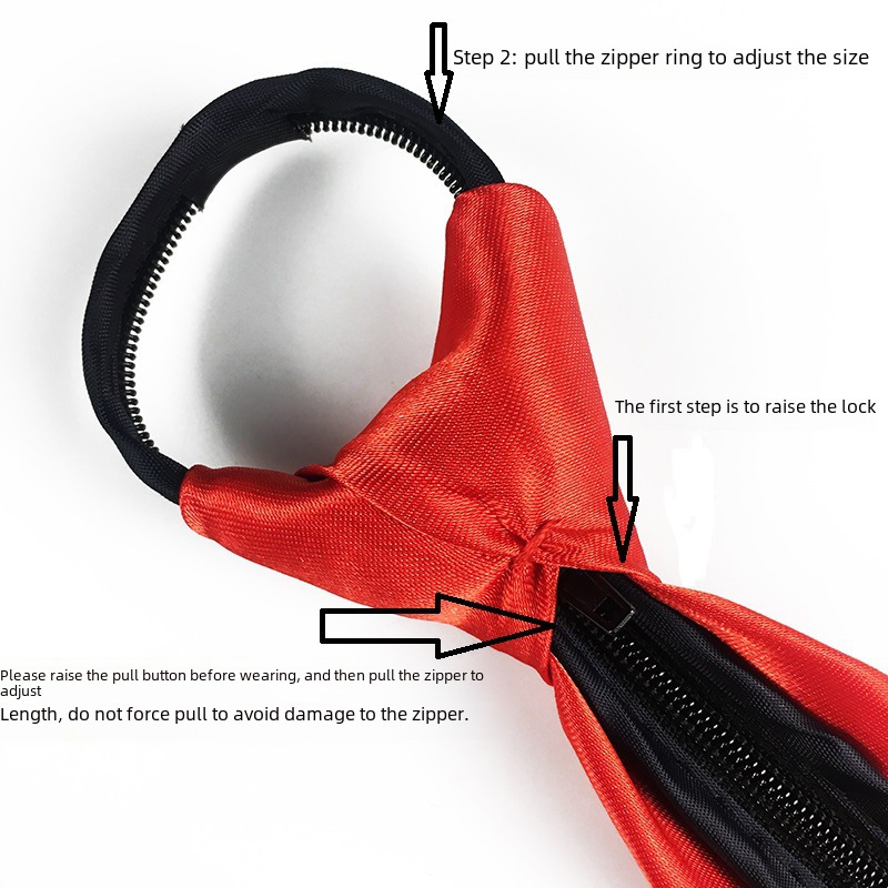Tie men's zipper tie 5cm lazy solid color student dress Navy Red black wedding easy to pull factory wholesale