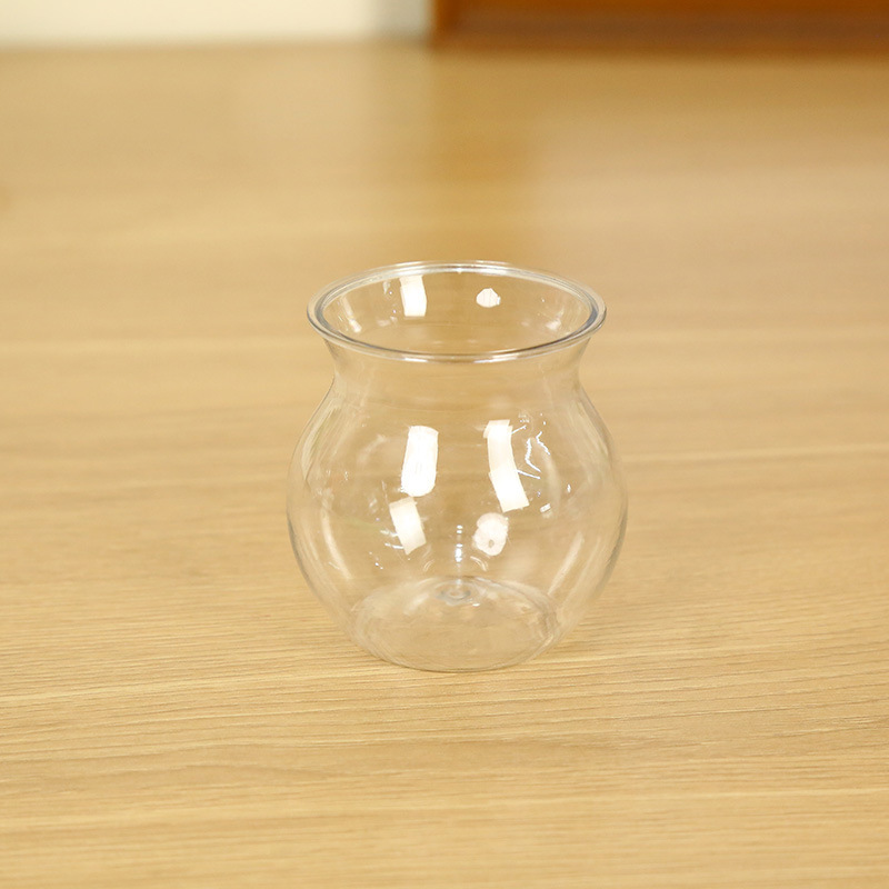 Transparent plant hydroponic vase grass head doll planting fleshy breeding pot creative desktop micro landscape ecological bottle